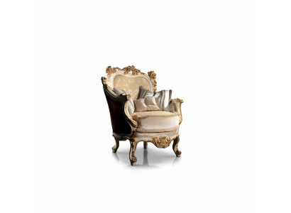Fauteuil Bibliothèque Fauteuil de lecture Fauteuil à oreilles Canapé Tapisserie Meubles Italiens de Luxe
