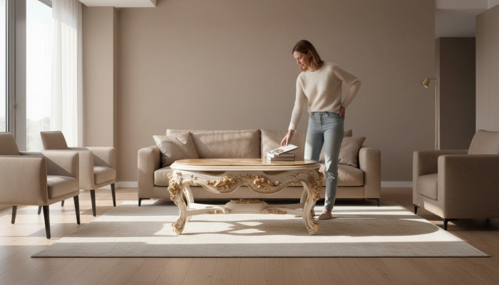 Table basse Tables basses Table de salon Meubles italiens Baroque Rococo neuf
