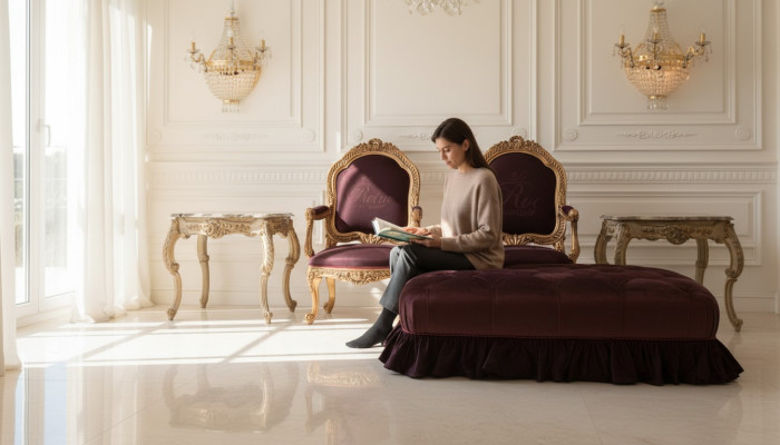 Table basse Table d'appoint Table de salon Table en bois Baroque rococo royal