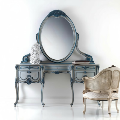 Console Commode Table murale Console classique Consoles Table console avec Miroir Luxe