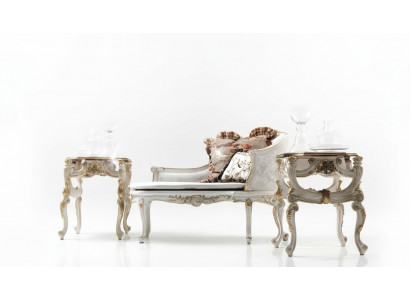 Table d'appoint Table Table Basse Table de salon Bois Royal Côté Baroque Tables