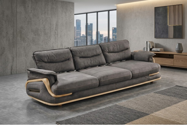 Canapé Canapé Tapisserie Trois canapés de luxe Design italien Canapé 3 places