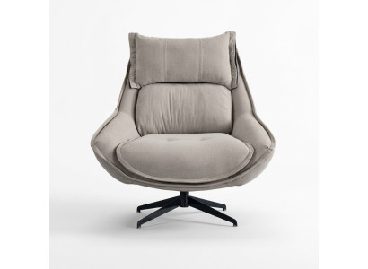 Fauteuil pivotant de luxe fauteuil à aile design de meubles de loft Chaise canapé une place sofa