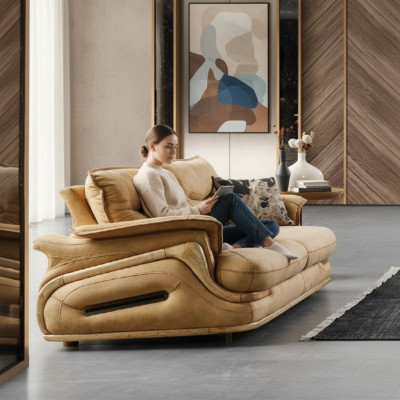 Canapé 3 places Meubles de luxe Salon Design classique trois places Italien