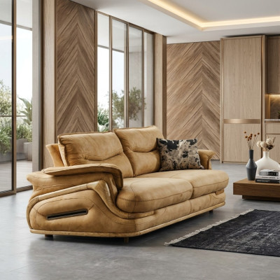 Canapé 3 places Meubles de luxe Salon Design classique trois places Italien