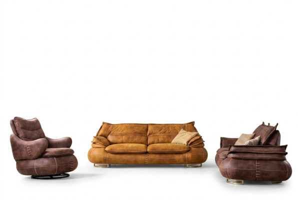 Ensemble de canapé 3+1+1 Design Canapé Rembourrage Canapés Modernes 3 pièces