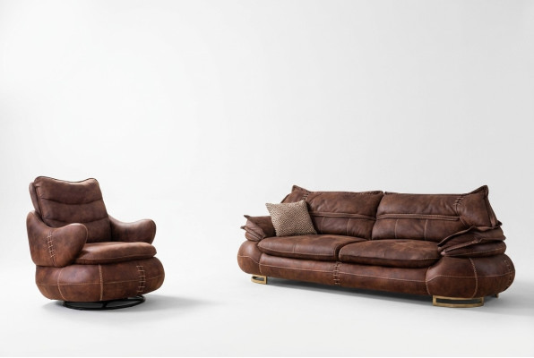 Ensemble de canapé de style occidental de luxe des États-Unis Loft Furniture 3+1 places Canapé Fauteuil 2 pièces. nouveau