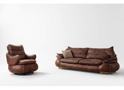 Ensemble de canapé de style occidental de luxe des États-Unis Loft Furniture 3+1 places Canapé Fauteuil 2 pièces. nouveau