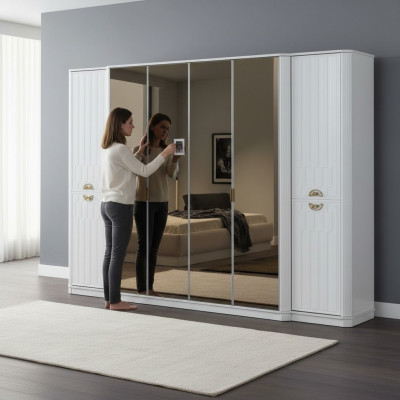 Miroir Armoire Meubles en Bois Armoires Italie pour Chambre