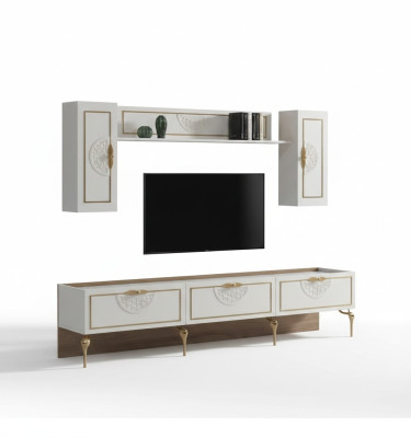 Armoire TV Mobilier italien Salon Commode de luxe Bahut