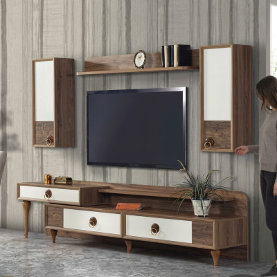 Meuble téléviseur bas de séjour Meuble Buffet Étagère murale Étagère téléviseur Armoire