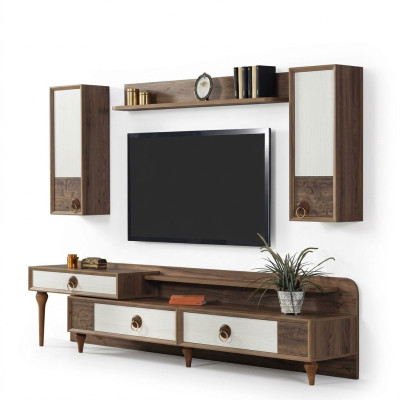 Meuble téléviseur bas de séjour Meuble Buffet Étagère murale Étagère téléviseur Armoire