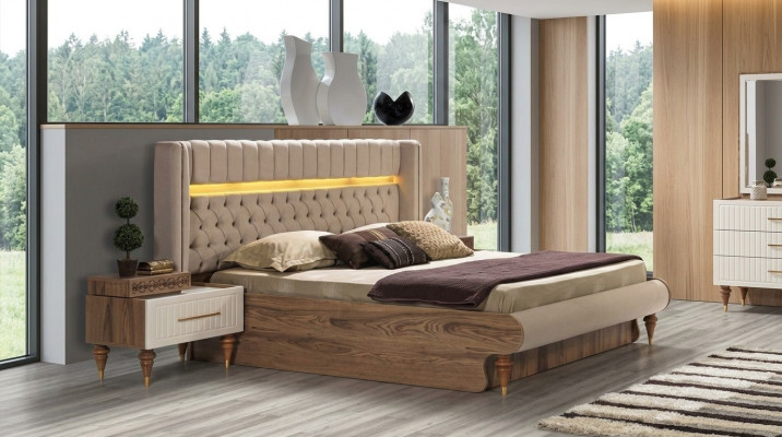Tables de chevet Table de chevet Chambre en bois Massif Italien