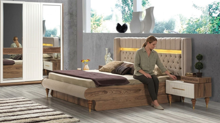 Lit Lit double Lits Mobilier Ameublement neuf Mobilier de chambre Design
