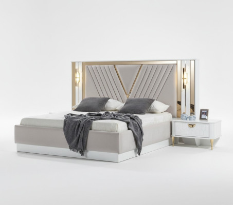 Table de chevet Design Console Côté Chambre Bois Consoles de Luxe