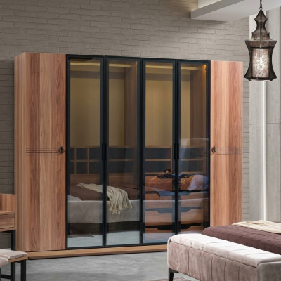 Armoire de luxe Mobilier armoire Chambres à coucher Armoires Portes en verre