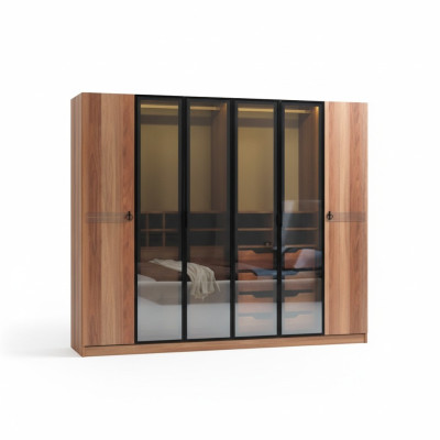 Armoire de luxe Mobilier armoire Chambres à coucher Armoires Portes en verre