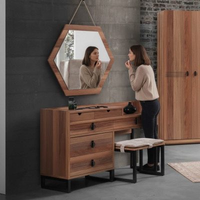 Coiffeuse Coiffeuse Table de maquillage Tables Commodes Consoles