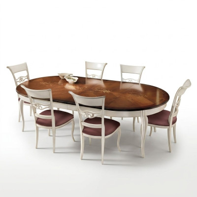 Table r classique Table en bois Table baroque Rococo Salle à manger Table à manger royal Tables