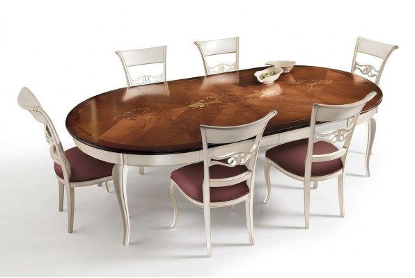 Ensemble complet Table à manger 6x Chaises Ensemble de salle à manger Groupe Ess Table en bois Tables 7 pièces