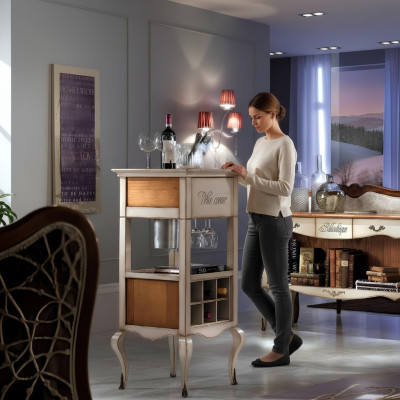 Bar à domicile armoire de bar table de bar étagère range-bouteilles armoire à vin armoire de luxe vitrine