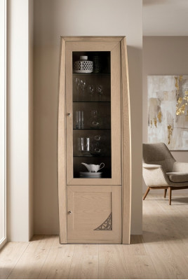 Vitrine Armoire en verre Vitrines Armoires de salon Meubles italiens Vitrine en verre