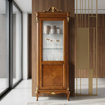 Meuble de salon Bahut Vitrine Armoire vitrée Bahut de salle à manger Armoires en bois Meubles
