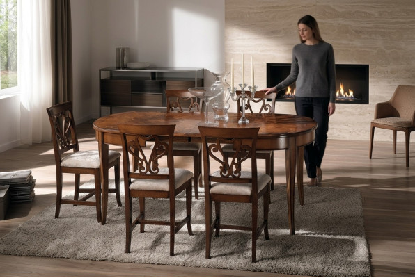 Meubles Groupe de mobilier Table + ensemble de 4 chaises 5 pièces. Suite de table à manger salle à manger
