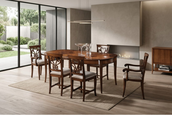 Meubles Groupe de mobilier Table + ensemble de 4 chaises 5 pièces. Suite de table à manger salle à manger