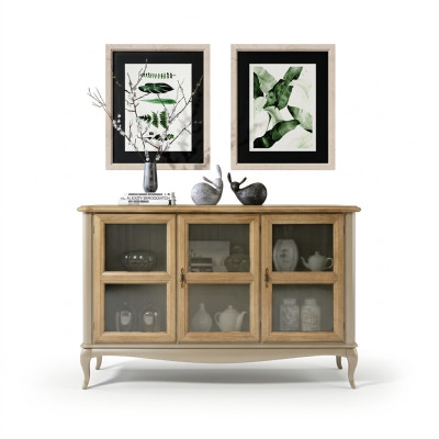 Commode Buffet Étagère Armoire Étagères Meubles en bois massif d'Italie Armoires