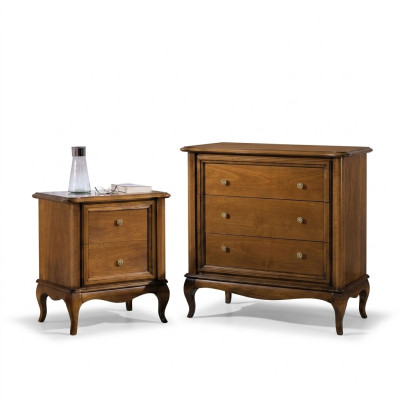 Table de chevet Consoles Chambre Table d'appoint Design moderne Mobilier Bois brun