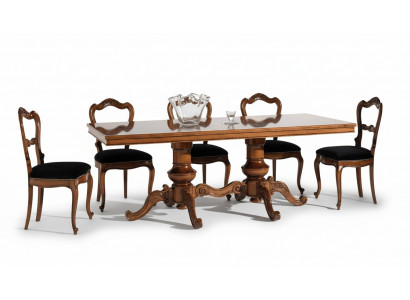 Table à manger Table de luxe Mobilier en bois massif Italie Tables de salle à manger