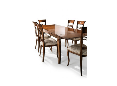 Table Table en bois Baroque Rococo Salle à manger Royal Table à manger Classique Tables