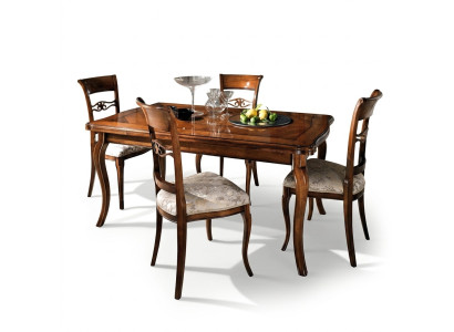 Chaises de salle à manger de luxe 4x Chaise Fauteuil Bois Marron Chaises Salle à manger Mobilier Groupe