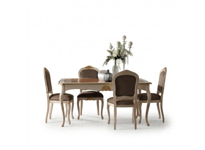 Mobilier de salon nouveau Chaises de salle à manger en bois Chaise de luxe Fauteuil brun Fauteuil