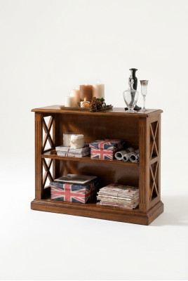 Étagère Bibliothèque Vitrine Armoires Armoire Classique En Bois Neuf