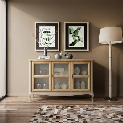 Commode Salon Commodes Tiroirs Bois Buffet Armoire Armoires Massif