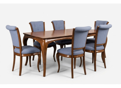 Mobilier groupe de meubles Ensemble de table + 6 chaises 7 pièces. Suite de table à manger salle à manger