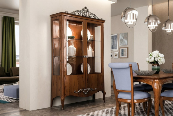 Salon Buffet Armoire en verre Vitrine Buffet de salle à manger Armoires en bois Mobilier