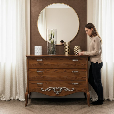 Commode Armoire Buffet Meubles italiens en bois massif Commodes Buffets nouveaux
