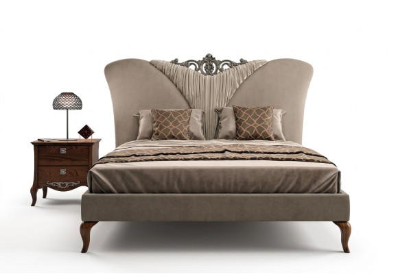 Lit Lit double Bois massif Chambre à coucher Lits Mobilier Vaccari cav giovanni nouveau