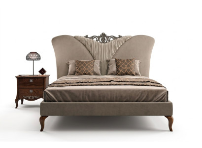 Lit Lit double Bois massif Chambre à coucher Lits Mobilier Vaccari cav giovanni nouveau