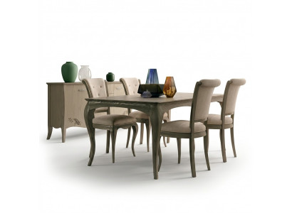 Table à manger Design Meubles Ameublement Tables Table en bois massif Neuve Luxe Italien