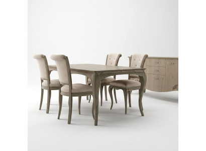 Meubles Ameublement Groupe Table + ensemble de 4 chaises 5 pièces. Suite de table à manger salle à manger