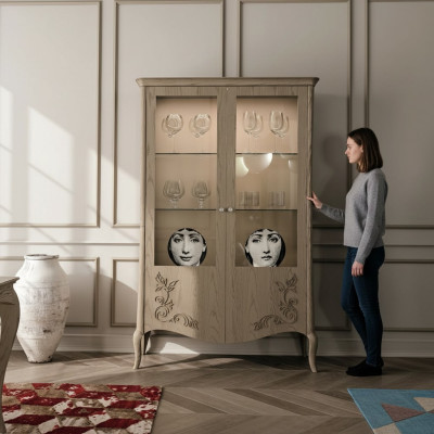 Salon Buffet Armoire vitrée Vitrine Buffet de salle à manger Armoires en bois Mobilier