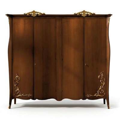 Armoire Armoire Armoire en bois Chambre Mobilier massif Italie Bois massif