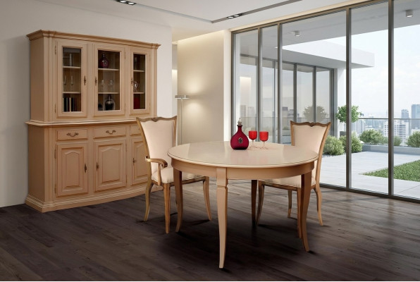 Salle à manger Tables Rond Meubles Table à manger de luxe Table ronde Bois massif Italie nouvelle