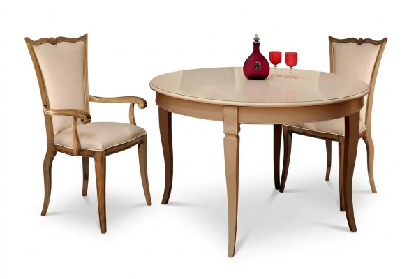 Salle à manger Tables Rond Meubles Table à manger de luxe Table ronde Bois massif Italie nouvelle