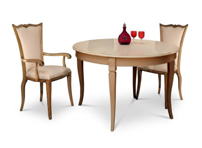 Salle à manger Tables Rond Meubles Table à manger de luxe Table ronde Bois massif Italie nouvelle