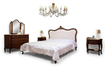 Chambre Design Mobilier de Luxe Classique Lit Moderne 2x Table de Chevet Ensemble 4 pièces